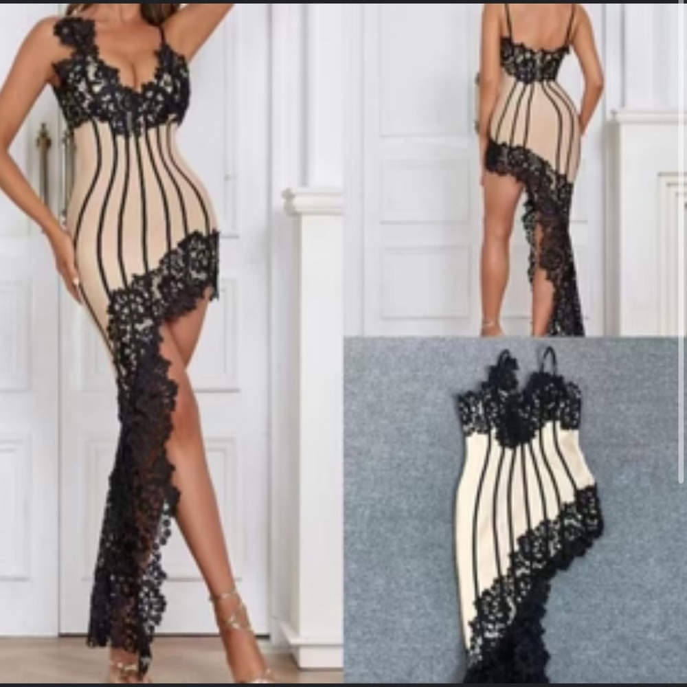 Lolic Lace Midi Bandage Dress size
Small